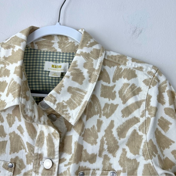 NWT Anthropologie Maeve Gardener Cropped Jacket Beige - Picture 5 of 10